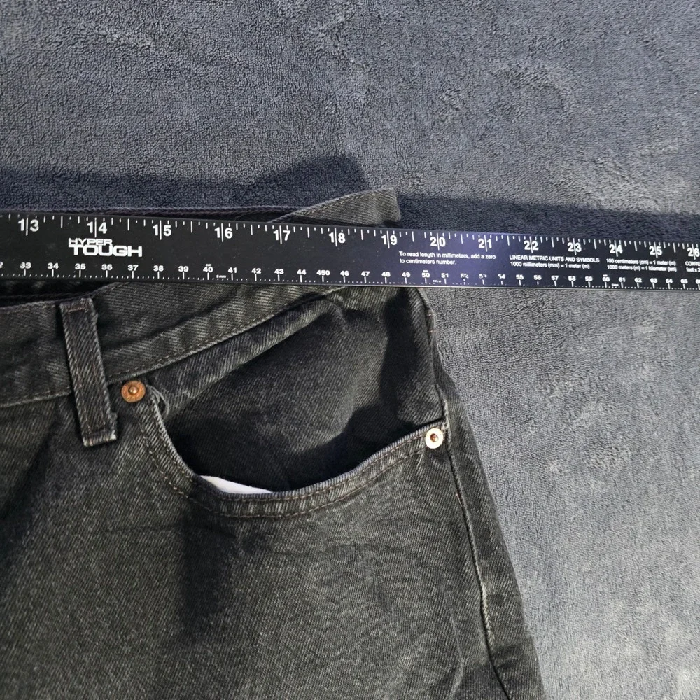 Levi's 550 Relaxed Fit Jeans Black Denim Pants‎ Classic Mens W40 L30 Mens 40x30